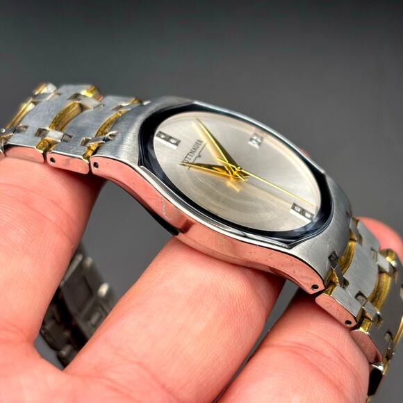 Wittnauer Montserrat 12D01 Men’s Two Tone Stainless Steel Sapphire Crystal Watch - Picture 7 of 17